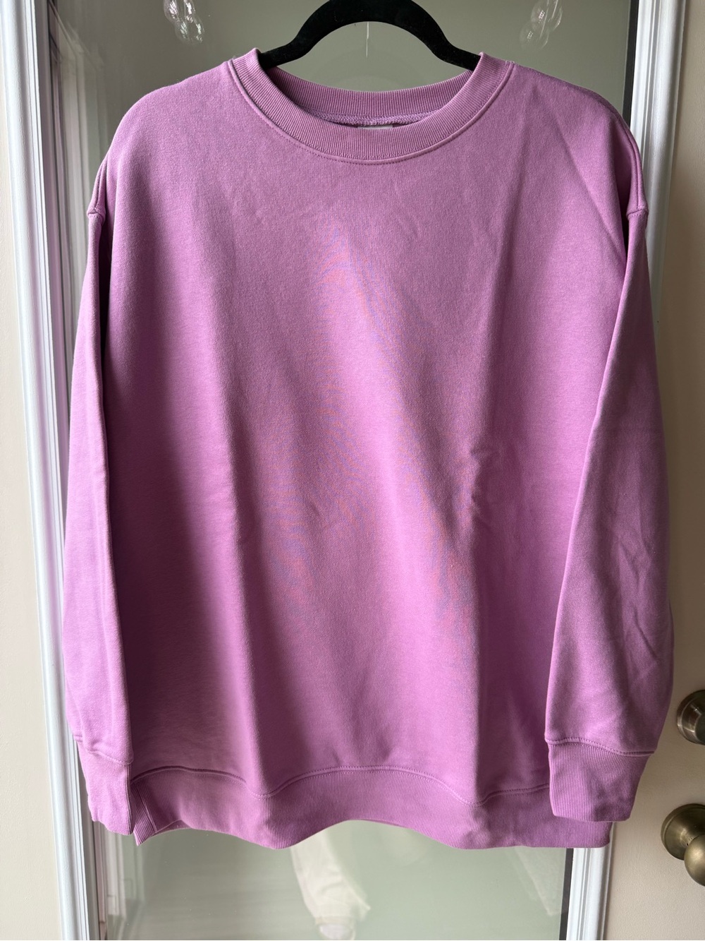 No Boundaries Lavender-Pink Crewneck Sweatshirt